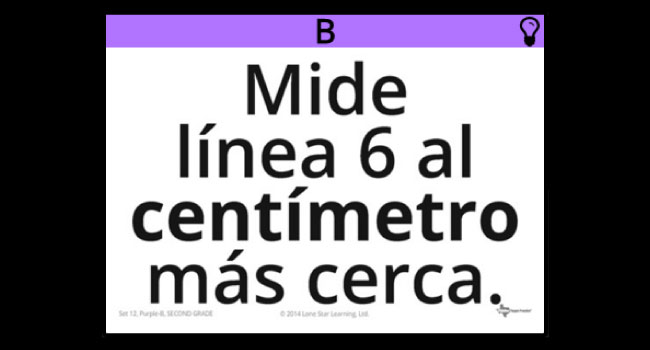 Screenshot of a Spanish-language question